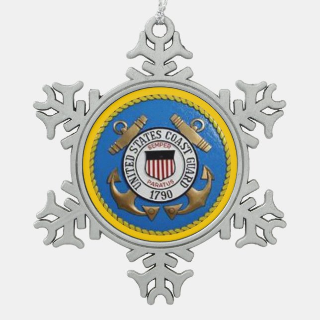 ORNEMENT FLOCON DE NEIGE USCG (Devant)