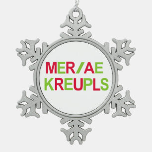 Ornement Flocon De Neige Vacances de Noël de reportage de cour de Steno