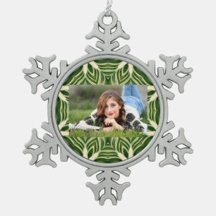 Ornement Flocon De Neige verdure abstraite botanique palmier tropical feuil