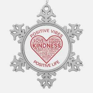 Ornement Flocon De Neige Vibrations Positives Vie Positive