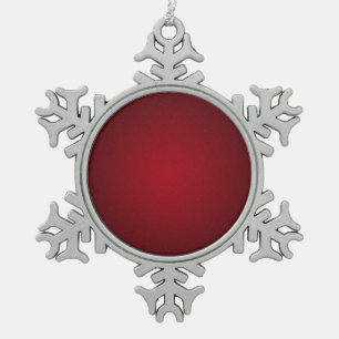 Ornement Flocon De Neige Vignette Grainy rouge-noir