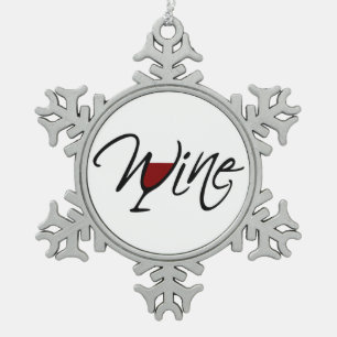 ORNEMENT FLOCON DE NEIGE VIN