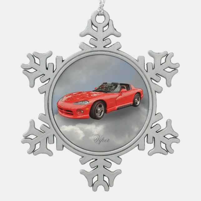 ORNEMENT FLOCON DE NEIGE VIPÈRE DE DODGE (Devant)
