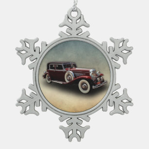 Ornement Flocon De Neige Voiture modèle de classique de Duesenberg (Duesy)