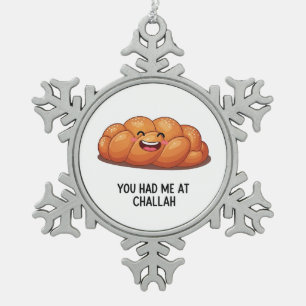 Ornement Flocon De Neige Vous m'aviez à Challah Pain Hanoukka Juif