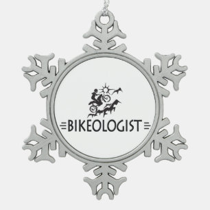 Ornement Flocon De Neige VTT humoristique