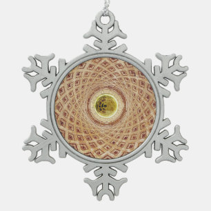 Ornement Flocon De Neige Vue intérieure de la coupole dans la chapelle
