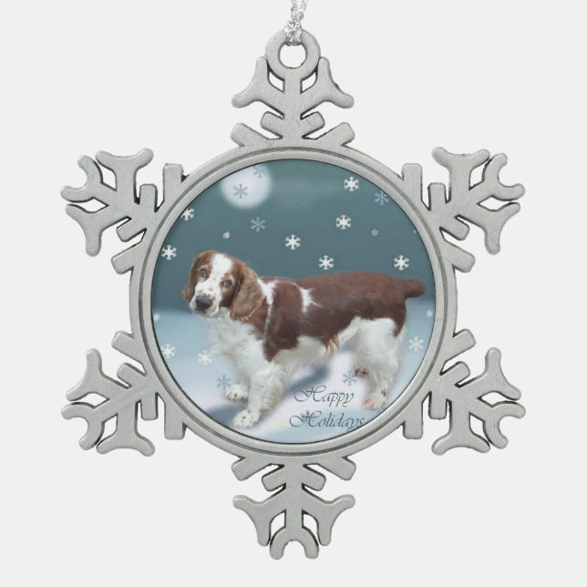 Ornement Flocon De Neige Welsh Springer Spaniel Christmas (Devant)