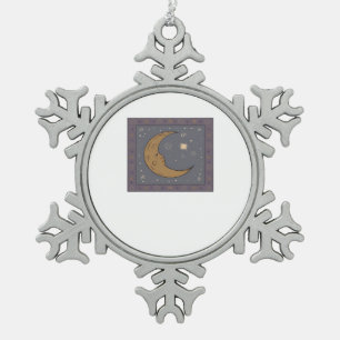 Ornement Flocon De Neige Whimsigoth Moon Classic