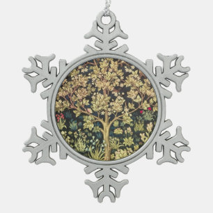 Ornement Flocon De Neige William Morris Arbre De Vie Vintage Pré-Raphaéli