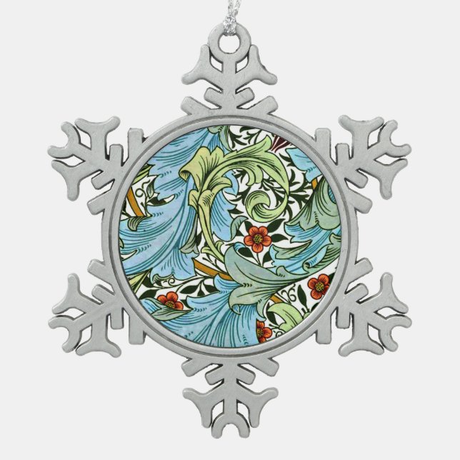 Ornement Flocon De Neige William Morris - Granville, célèbre design, (Devant)