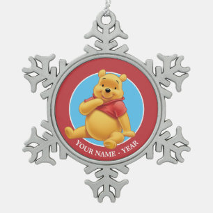 Ornement Flocon De Neige Winnie l'Ooh   Assignation Ajouter votre nom