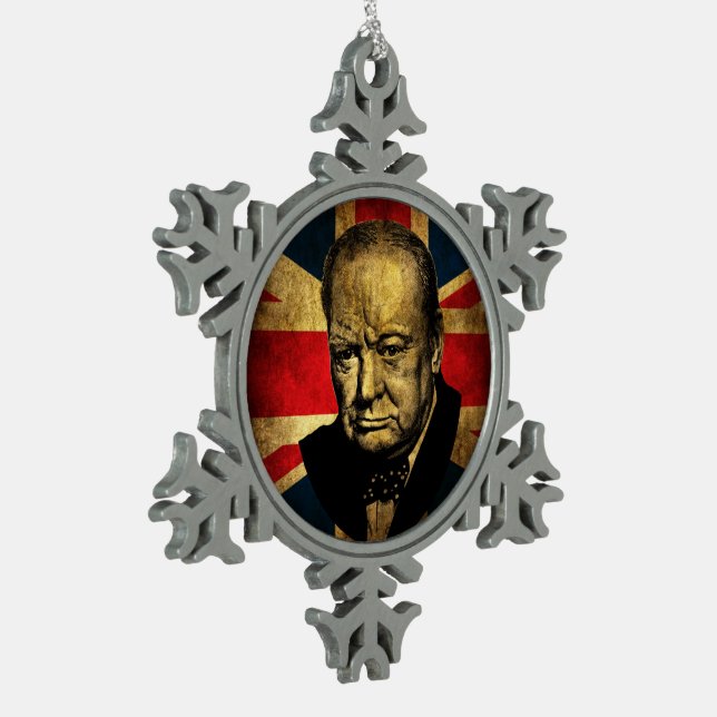 Ornement Flocon De Neige Winston Churchill (Gauche)