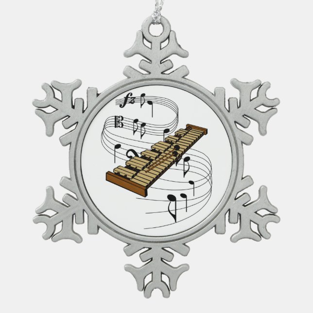 Ornement Flocon De Neige Xylophone (Devant)