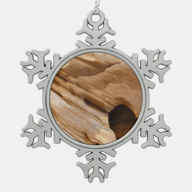 Ornement Flocon De Neige Zion Canyon Mur I Abstrait Nature Photographie (Devant)