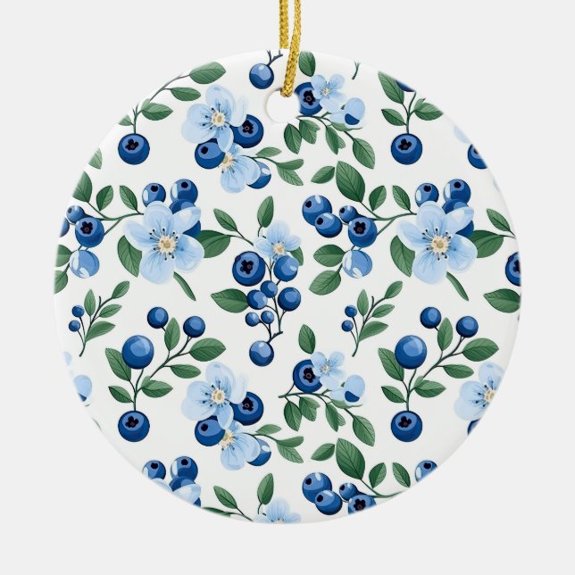 Ornement floral bleuet (Devant)