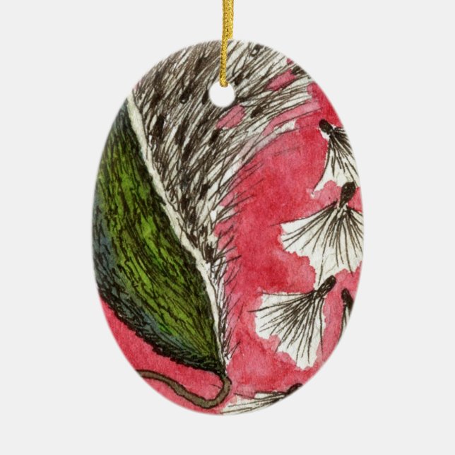 Ornement floral "Milkweed Pod" (Devant)