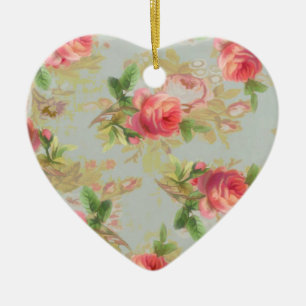 Ornement floral rose