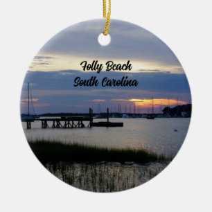 Ornement Folly Harbor Sunset