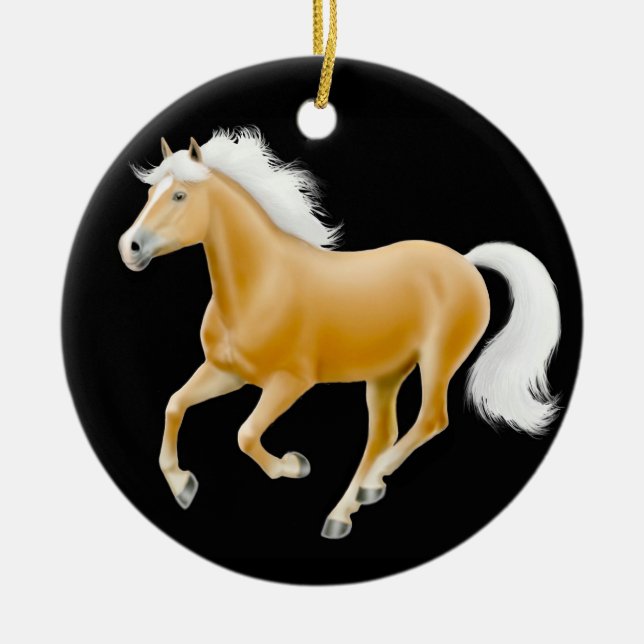 Ornement galopant de cheval de Haflinger (Devant)