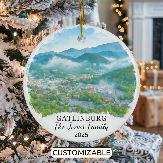 Ornement Gatlinburg personnalisé, Tennessee (Créateur téléchargé)