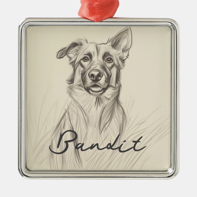 Ornement German Shepard (Devant)