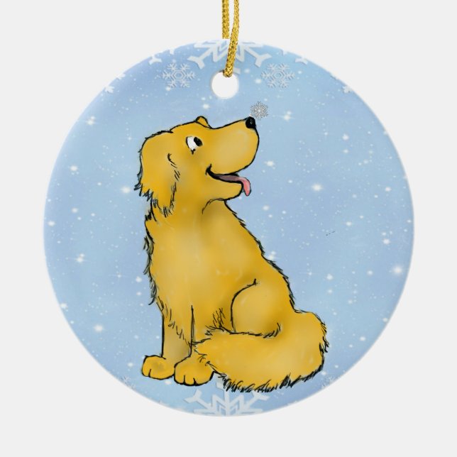 Ornement Golden Retriever (Devant)