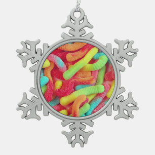 Ornement gommeux de Noël de sucrerie de vers