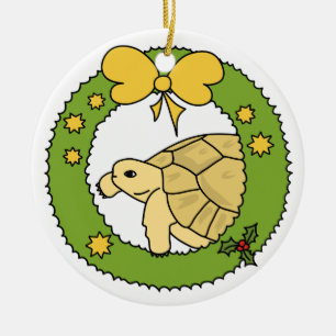 Ornement grec de Noël de tortue (guirlande)
