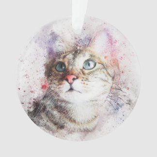 Ornement gris de chat tigré