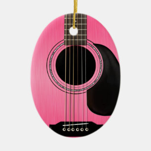 Ornement guitare rose