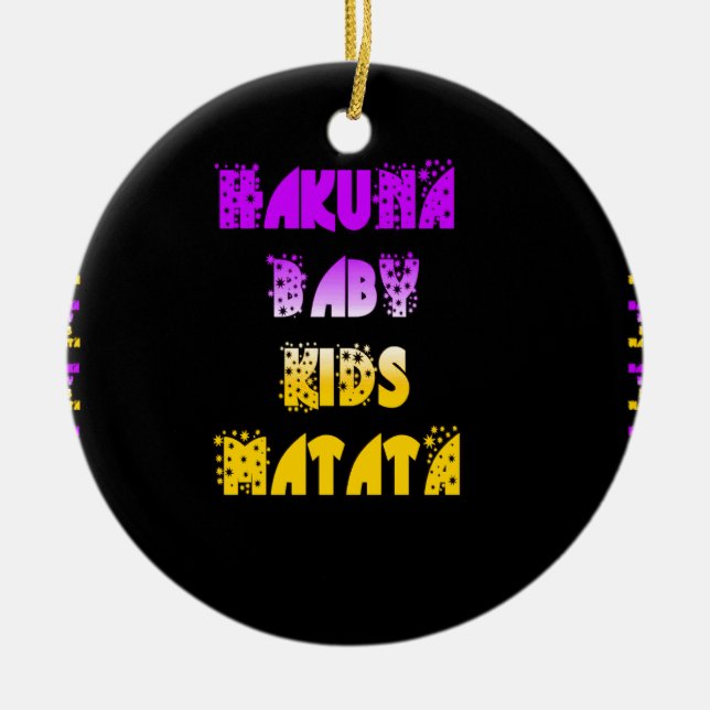 Ornement Hakuna Matata Baby and Kids Art Imprimer (Devant)