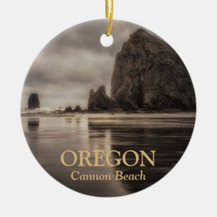 Ornement : Haystack Rock Et Aiguilles (Cercle)