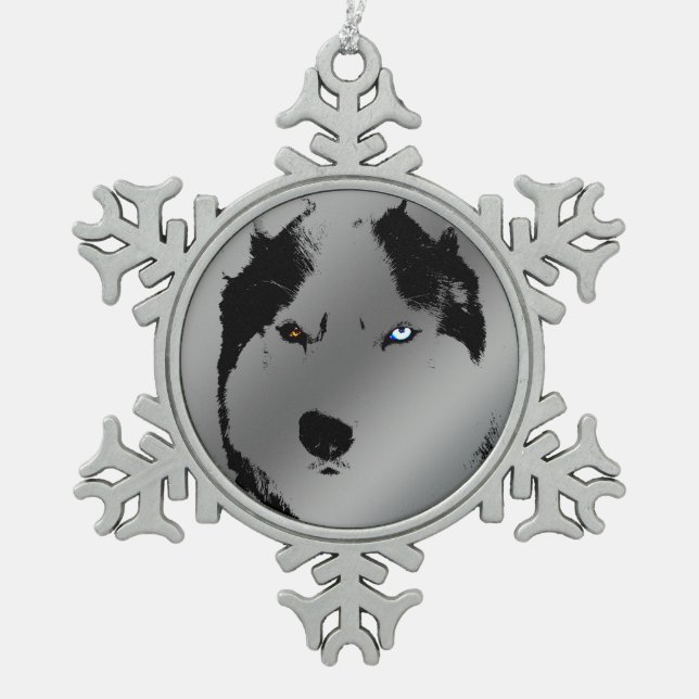 Ornement Husky Sibérie Husky Décor de vacances (Devant)