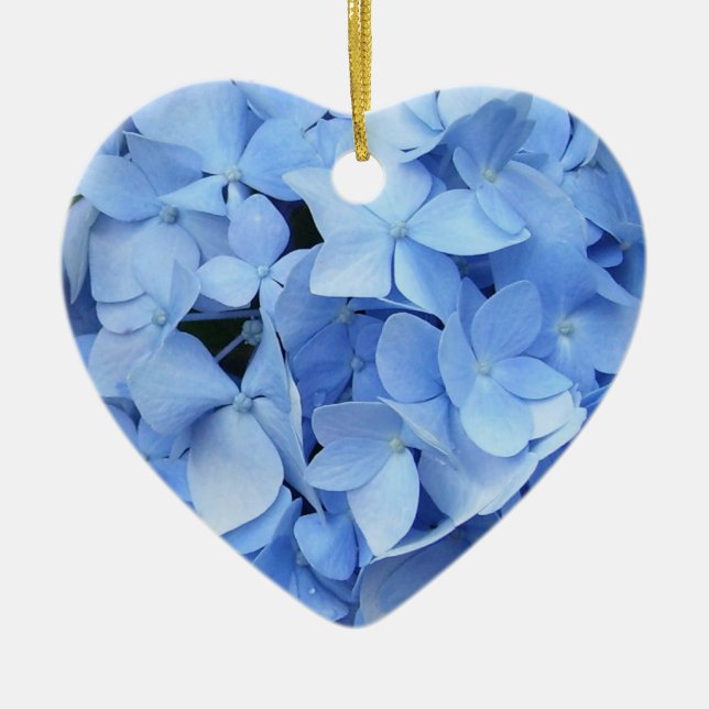 Ornement - Hydrangées bleues (Devant)