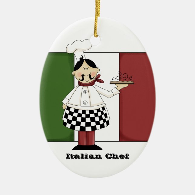 Ornement italien de cuisine du chef #7 (Devant)