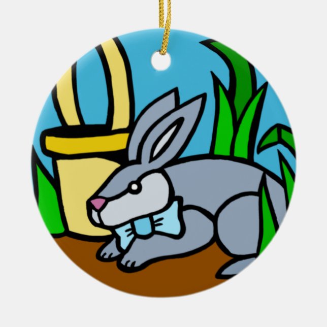 Ornement lapin de Pâques (Devant)