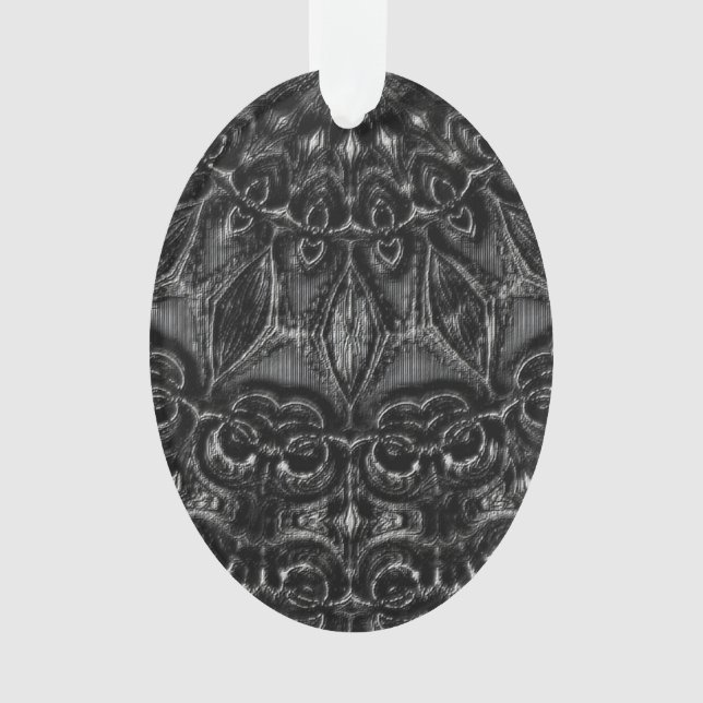 Ornement Mandala au charbon de bois (devant)