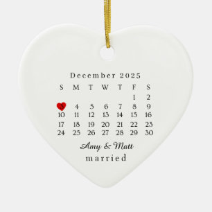 Ornement Marié, Cadeau de Mariage, Date du Mariage