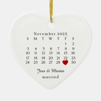 Ornement Marié, Cadeau de Mariage, Date du Mariage