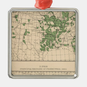 Ornement Métallique 177 prunes, pruneaux, figues, principales régions