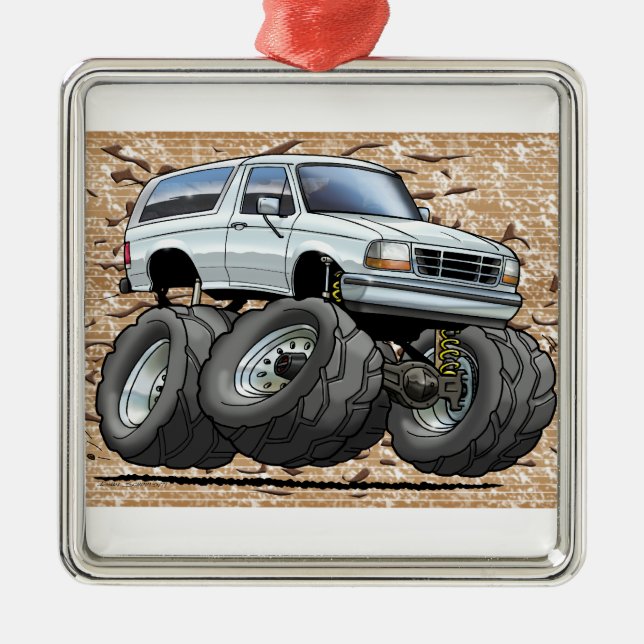 Ornement Métallique 92-96 blanc Bronco (Devant)