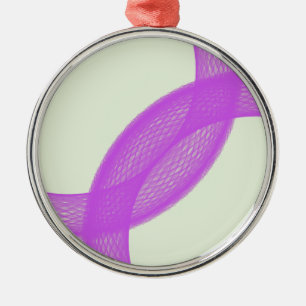 Ornement Métallique accomplissement spirituel pourpre