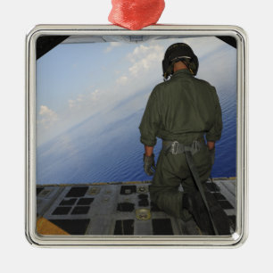 Ornement Métallique Airman observe les eaux du golfe du Mexique