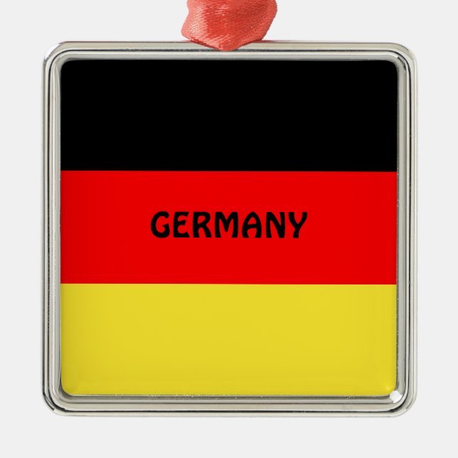 Ornement Métallique Allemagne :Drapeau de l'Allemagne (Devant)