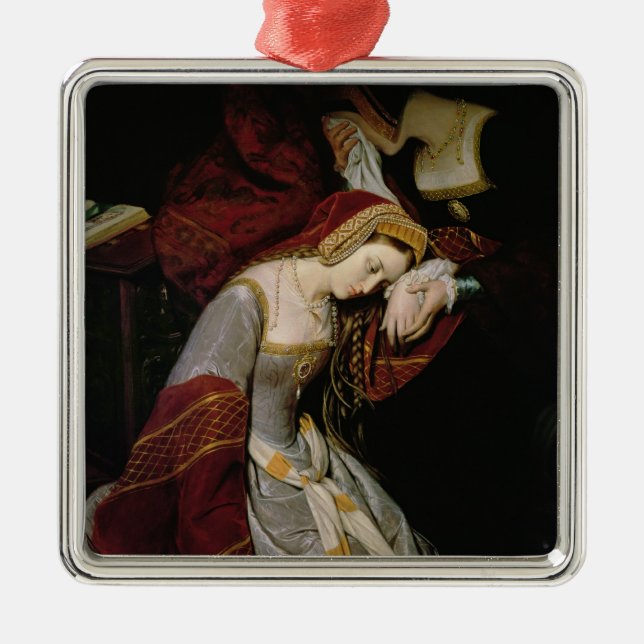 Ornement Métallique Anne Boleyn dans la tour, détail, 1835 (Devant)