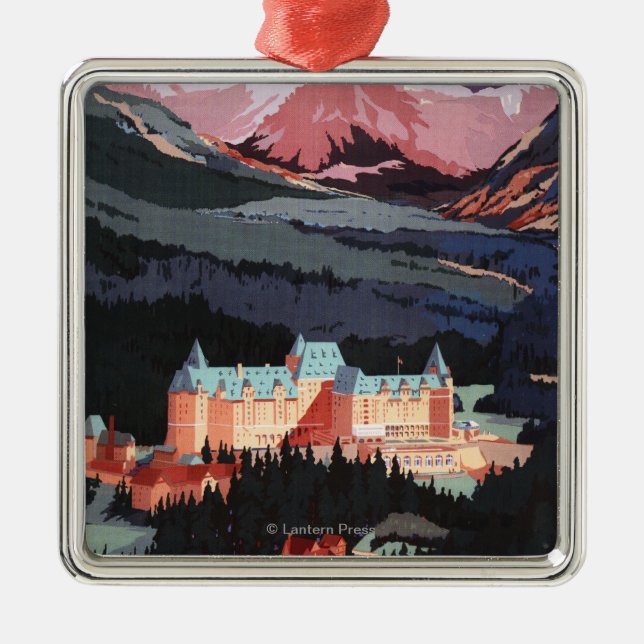 Ornement Métallique Aperçu de l'affiche de Fairmont Banff Springs (Devant)