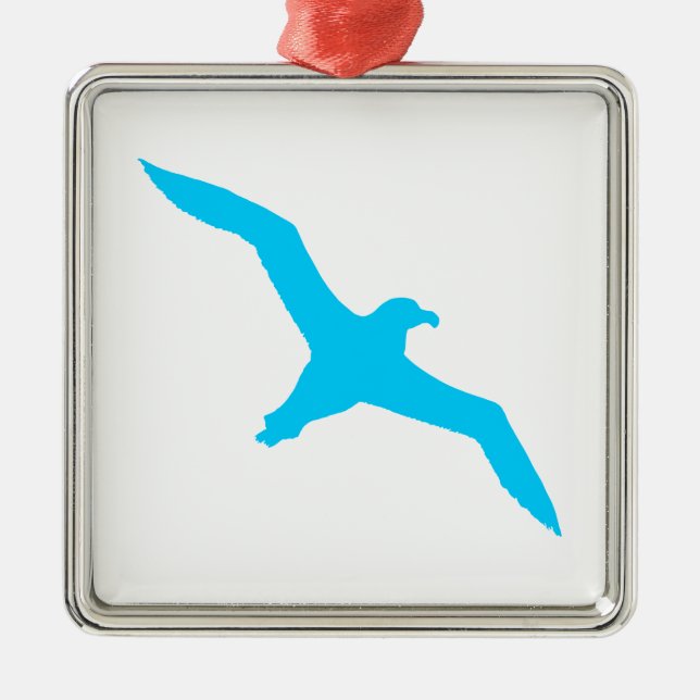 Ornement Métallique Aqua Blue Albatros (Devant)
