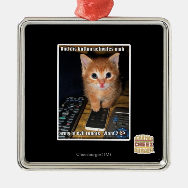 Ornement Métallique Armée des robots du mal (Devant)