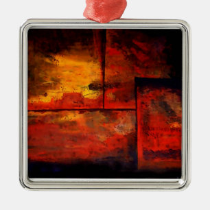 Ornement Métallique Art Abstrait